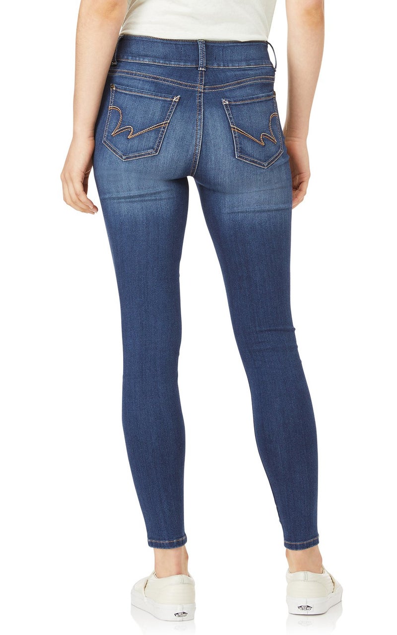 WallFlower Women's Ultra Skinny Mid-Rise Insta Soft Juniors Jeans (Standard and Plus), Hayden Pure, 11 - Image 2